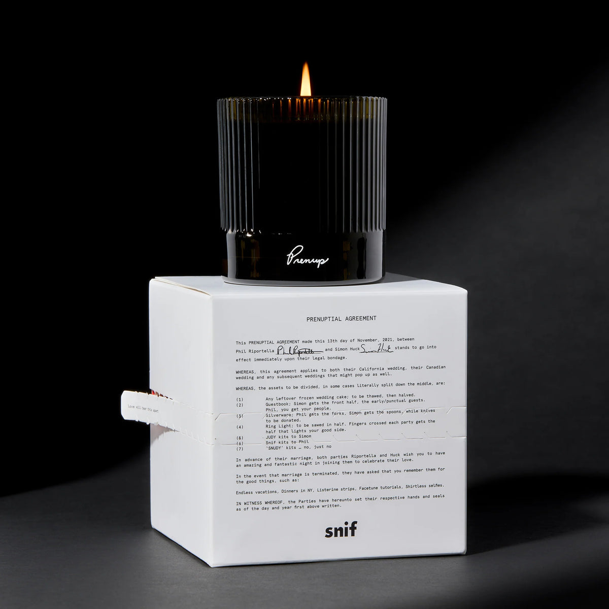 Prenup Candle